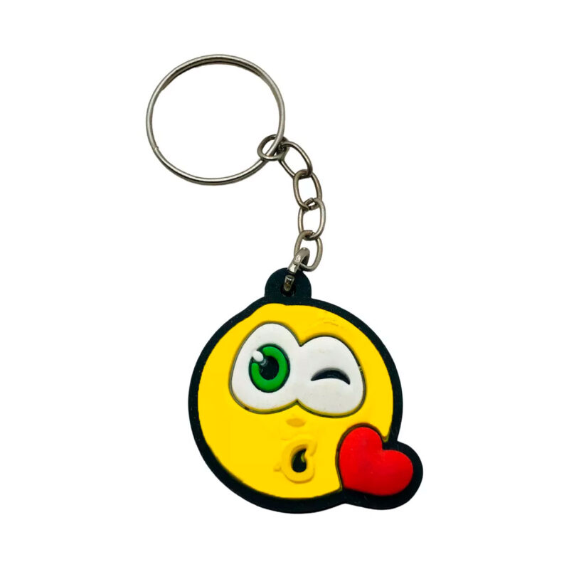 Chaveiro Emborrachado Emoticon Beijo