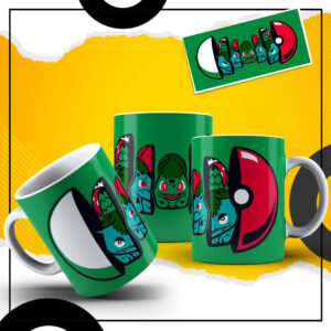 Caneca Pokemon Pokenbola Bulbasaur