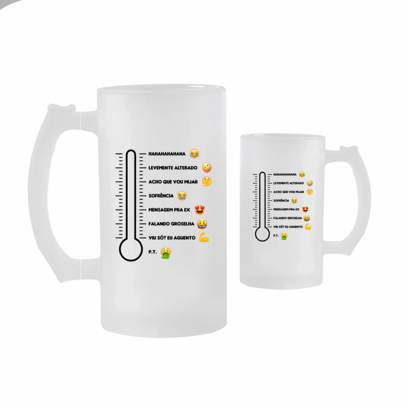 Caneca Chopp Vidro Jateado 475ml - Imagem 4