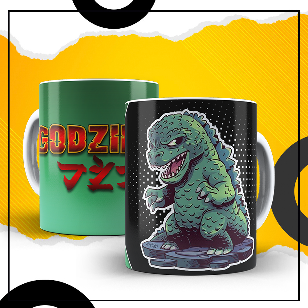 Caneca Filme - Godzilla